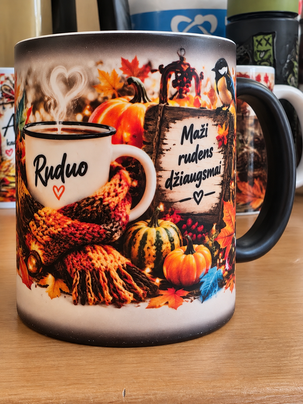 pavadinimas  „Maži rudens džiaugsmai“ – magiškas puodelis 330 ml 🍂☕✨